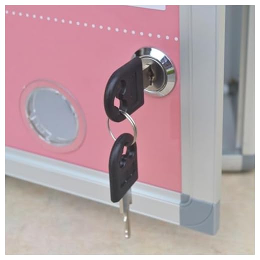 Keyed Cam Lock for Cabinet and Drawer, Adjustable Metal Locker Lock for File Cabinets, Toolboxes, Office Desks with Key