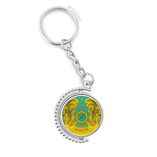 Porte-clés Kazakhstan rotatif souvenir asie multicolore idée cadeau