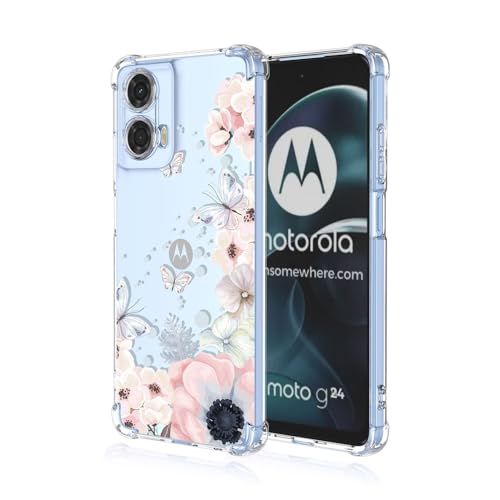 Los 8 mejores móviles por menos de 100 euros en 2025 11 BORYA Funda para Motorola Moto G24 4G/Moto G04, Transparente Ultradelgado Suave Sedoso Silicona Carcasa, Antigolpes TPU Bumper Estuche, Elegante Simple Caso, A48