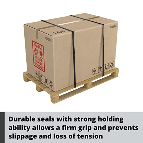 Idl Packaging Open (Snap-On) Seals Of 1.25" Length For 1/2" Strap Width Polypropylene (Pp) Strapping (Pack Of 100) - Strong Metal Clips With Superior Holding Power, Pp-O-12-M #TOP4