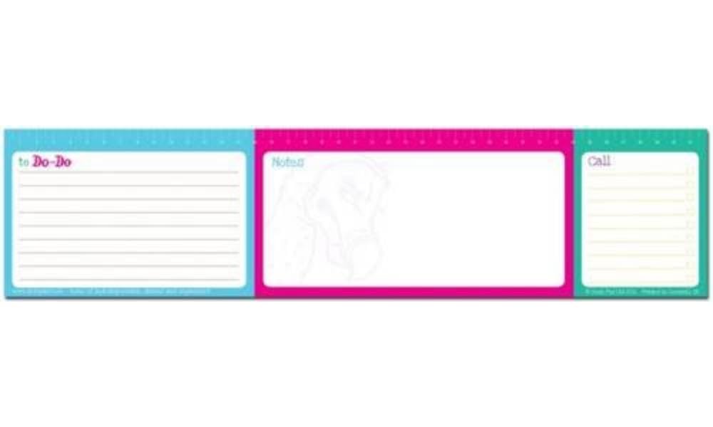 Dodo Keyboard Notepad (A3 Width) Bright: Slim Jotter Pad for Notes, Calls, to-Do Lists with a Handy Metric Ruler Printed at the Top of Each Sheet, That Tucks Up to a Desktop or Laptop Keyboard (KBNB)