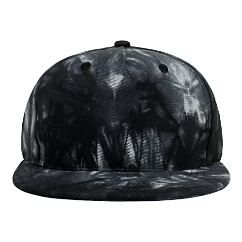Baby Hip-Hop Hats Kids Boys Girls Solid Color/Tie-Dye Baseball Caps Toddler Outdoor Flat Brim Trend Hats2