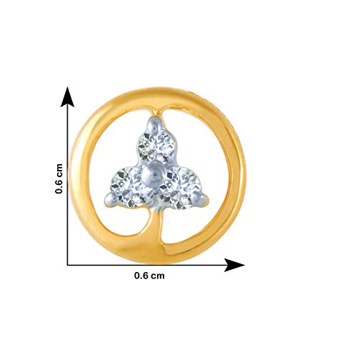 P.C. Chandra Jewellers Gold and Diamond Stud Earrings for Women - Image 4