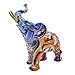 Colorful Elephant Statue Sculpture Frgurine Gift for Home Office Living Room Desktop Decoration Garden Figurines Outdoor Decor Frgurines (Small)