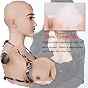 ZWSM Masque Silicone Réaliste Homme à Femme avec Formes de Seins C-Cup – Faux Seins Masque de Visage Femme pour Crossdresser & Mascarade,Color 2,Without Make up #3