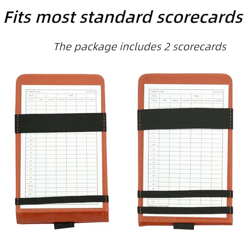 QSYZAIL PU Leather Scorecard Holder
