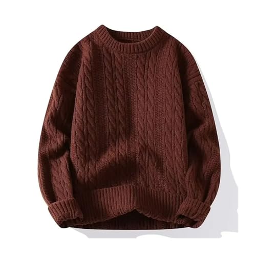 Men's Turtleneck Sweater Solid Color Loose Thick Knitted top Winter Warm Sweater2