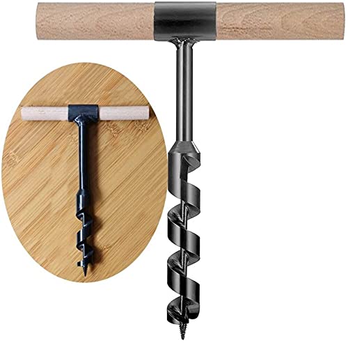 Trivella manuale multiuso con punta da trapano per la lavorazione del legno, punta per sega a tazza, per esterni e da campeggio, perfetto strumento di aggiunta alla sopravvivenza (dimensioni: 8/10/12/