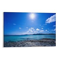 絵画　久米島　畳石 Amazon.co.jp: 絵画 沖縄県 久米島・奥武島の畳石インテリア