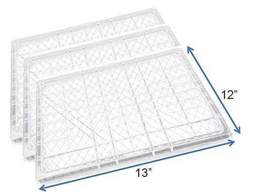 Pack of 3 Replacement 12" x 13" Drying Tray for Samson “Silent” 6-Tray or 9-Tray Dehydrators