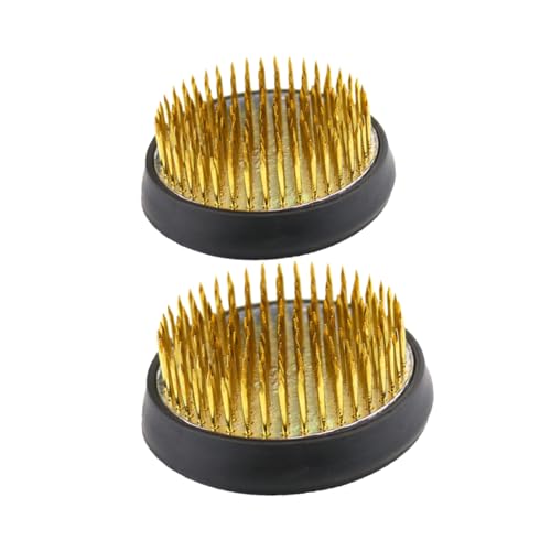 BESPORTBLE Circle Vase Circle Vase 2pcs Japanese Ikebana Flower Frog Flower Arranging Frog Spiky Frog Fixed Tools Floral Arrangement Pin Holder Round 3. 4cm+ 4cm Hair Clip Holder Hair Clip Holder