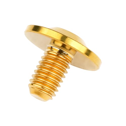 Image of Titanium Bolt Torx Head M6x10 15 20mm Screw for Bicycle Motorcycle Car Modification Pack of 6 (Gold, M6x10mm)