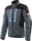 DAINESE Mangen Absoluteshell Pro S26 Giacca tessile da motocicletta impermeabile, grigio/nero/blu, 52
