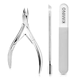 KIMINO甘皮処理 ネイルニッパー 甘皮 ニッパー ニッパー爪切り キューティクルニッパー ネイルケア 甘皮 甘皮ケア キューティクル プッシャー付き マニキュア ペディキュア & キューティクル ツール