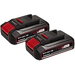 Einhell Power X-Change 18V, 2.5Ah Lithium-Ion Battery Twin Pack - 2 x 2,5Ah Batteries Universally Compatible With All Einhell PXC Power Tools And Garden Machines