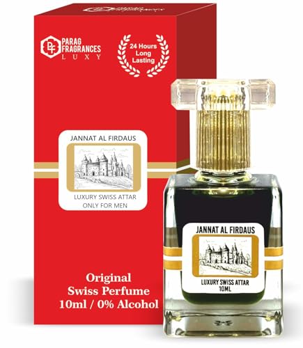 Parag Fragrances Jannat al Firdaus 10ml Attar (Switzerland Addition) / Long Lasting and Premium Fragrance For Men/Original Jannat al Firdaus Attar
