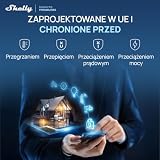 Shelly Plug M Gen3 Czarny - Inteligentna Bezprzewodowa Wtyczka Wi-Fi z Matter, Typ F Schuko, 13A 3000W, Pomiar Mocy, Timer, Sceny, Wskaźnik LED, Alexa Google Apple Home SmartThings (2 sztuki)