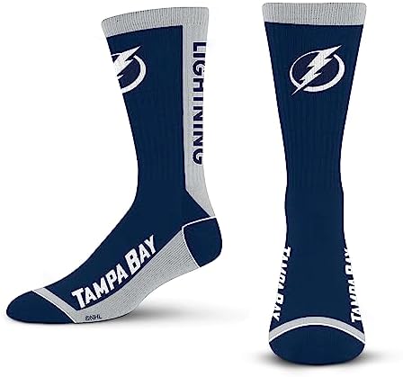 For Bare Feet MVP Crew Sock NHL Large