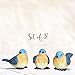 Bluebird Figurines – Set of 3 Bluebirds – Hand-Painted Polystone Birds for Home Decor - Craft Accessories – 3 Assorted Styles – 3
