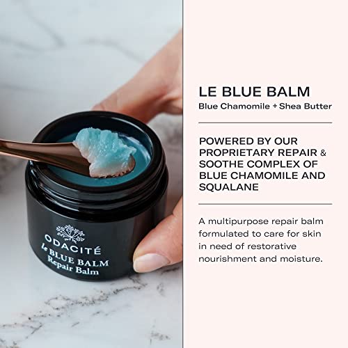 Odacite Skin Care - Face Moisturizer - Le-Blue Balm Repair Balm, Blue Chamomile & Shea Butter - Multipurpose Anti-Aging For Soft, Healthy & Nourished Skin - Mature, Dry Or Sensitive Skin #TOP1