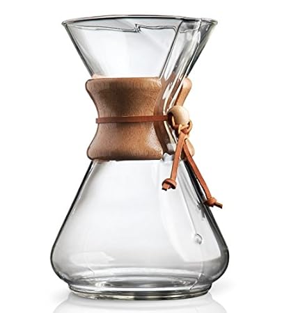 CHEMEX Classic Series, Pour-Over Glass Coffeemaker, 10 Cup - Exclusive Packaging