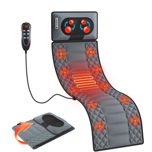Massagematte mit Wärmefunktion, Massagesitzauflage mit 30 Massageköpfe 9 Vibrationsmotoren, Shiatsu Massagematte Ganzkörpermassage, Nacken und Schulter-Rückenmassagegerät Geschenke für Männer Frauen Massagematte mit Wärmefunktion, Massagesitzauflage mit 30 Massageköpfe 9 Vibrationsmotoren, Shiatsu Massagematte Ganzkörpermassage, Nacken und Schulter-Rückenmassagegerät Geschenke für Männer Frauen