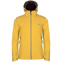 Mishmi Takin Qaras Waterproof, Windproof, High Loft Fleece-Lined Soft Shell Mens Mustard Yellow Jacket, Medium