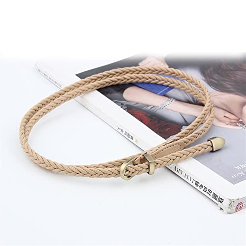 Women Belt Style Waist Bands Chain Hemp Rope Braided Dress Belt Casual Thin Belt For Ladies Clothes 1Pcs4