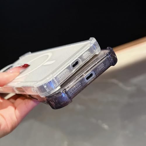 Coque de téléphone silicone souple iPhone 16 transparente magnétique pour chargeur - 4