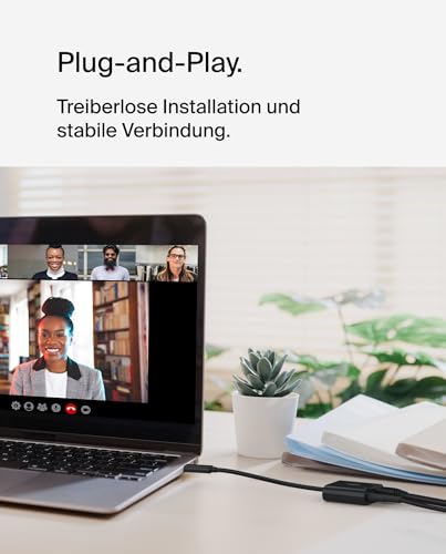Belkin USB-C/Ethernet- und Ladeadapter (100 W) mit Gigabit-Ethernet- und USB-C-Anschluss - 10/100/1000 Mbit/s für eine schnelle Internetverbindung - kompatibel mit iPhone 16, Samsung Galaxy S24 usw.