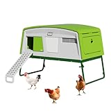 Omlet Eglu Pro Large Chicken Coop | House up to 10 Large Hens or 15 Bantams | Easy to Clean Plastic Chicken Tractor | Predator Proof Coop Design | Zero Maintenance