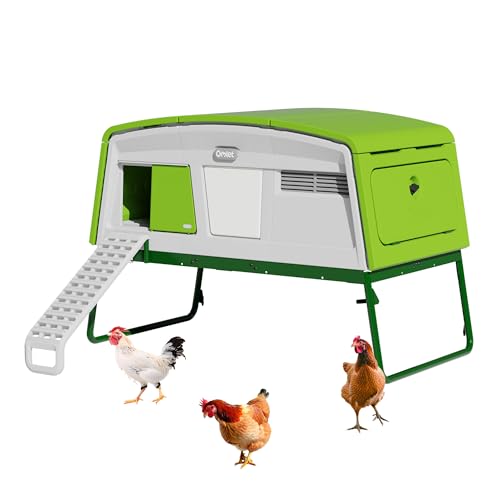 Image of Omlet Eglu Pro Large Chicken Coop | House up to 10 Large Hens or 15 Bantams | Easy to Clean Plastic Chicken Tractor | Predator Proof Coop Design | Zero Maintenance