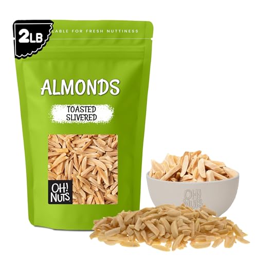 Oh! Nuts Almonds Toasted Slivered - Raw - 100% Natural