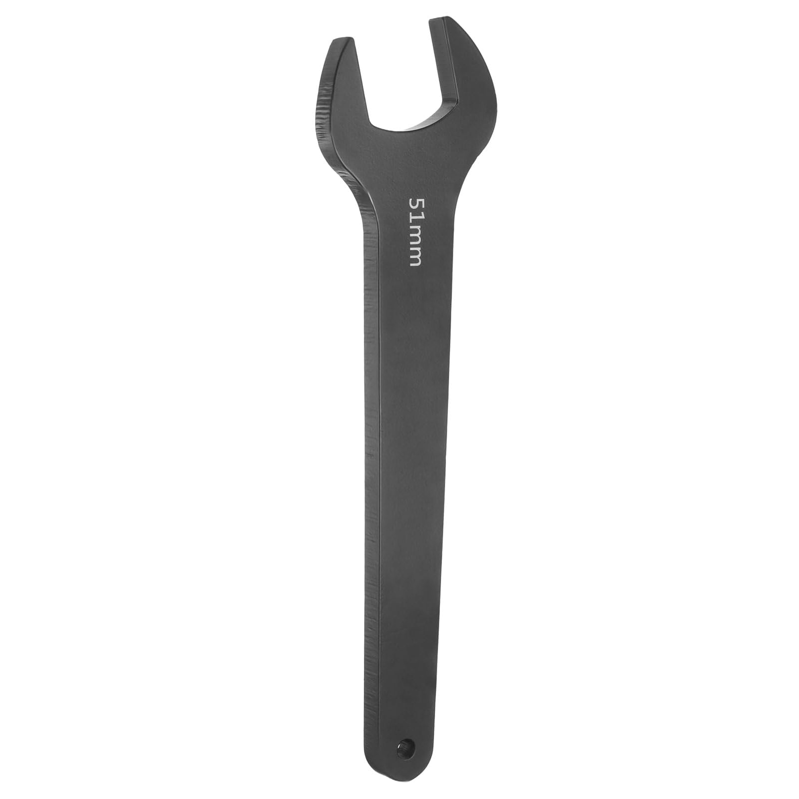 QUARKZMAN Llave De Boca Fija Individual 51mm Métrica Ángulo De Desviación De 15 Grados Llave De Boca Abierta En Forma De U Cabeza Plana Pequeña Llave Negra Con Vástago Recto
