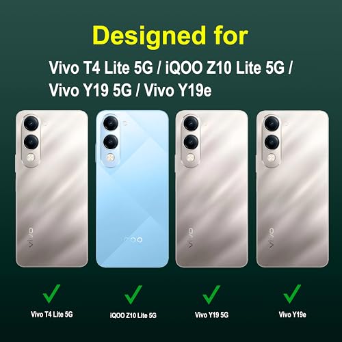 Image of Zapcase Back Case Cover for Vivo T4 Lite 5G | Compatible for Vivo T4 Lite 5G Back Cover | Liquid Silicon Magic Case with Camera Protection | Dark Green