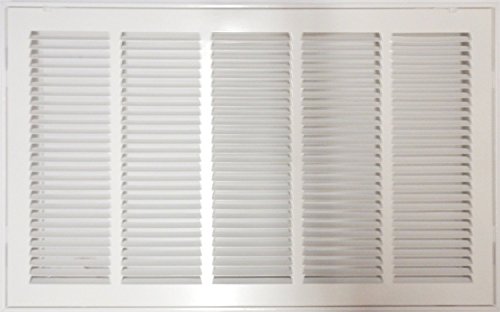 Promo 40% OFF 25" X 20" Return Air Filter Grille * - Filter Included * - Easy Plastic Tabs for Removable Face/Door - HVAC Vent Duct Cover - White [Outer Dimensions: 26.75w X 21.75h]