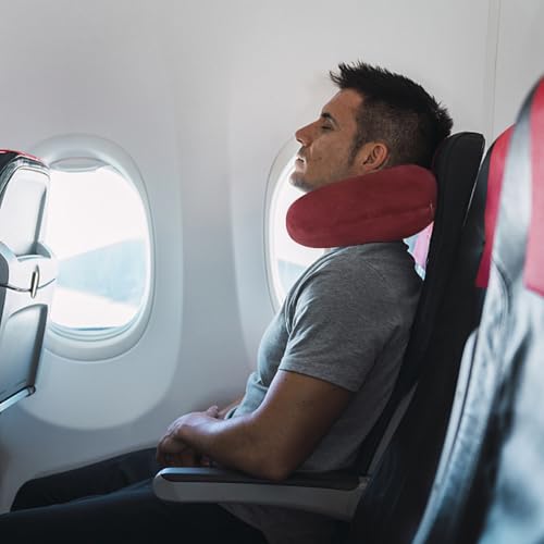 Image of Travel Neck Pillow Memory Foam U Shape Neck Pillow for Travel Pillow Comfortable Head Neck Support Airplane Pillow for Traveling Car Home Office Travel Neck Flight Pillow