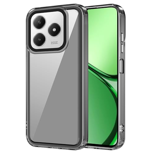 Image of Zapcase Back Case Cover for Realme Narzo N63 | Compatible for Realme Narzo N63 Back Cover | Case Cover with Camera Protection | (TPU + PC | Translucent Black)
