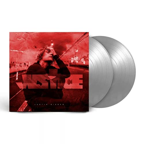 Album Art for Justice - Exclusive Limited Edition Metallic Silver Colored Vinyl 2LP (Alternate Cover Edition With Bonus Song) by Justin Bieber