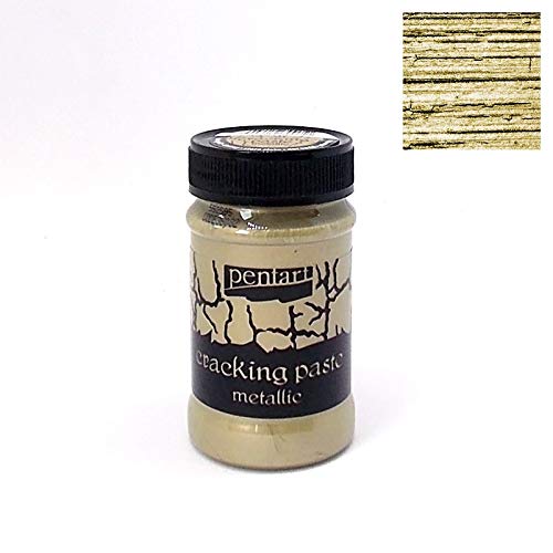 Zita's Creative - Pasta para raspar (100 ml), Color Dorado Envejecido Efecto Vintage, Pasta de arroz.