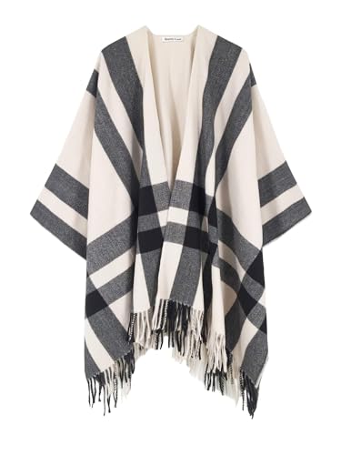 Breezy Lane Women's Shawl Wraps Warm Poncho Ruana Wrap Cardigan