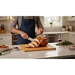 Farberware Extra-Large Wood Cutting Board, Reversible Chopping Board for Kitchen Meal Prep and Serving, Charcuterie Board, 14.17-Inch x 20.08-Inch, Bamboo - Image 3