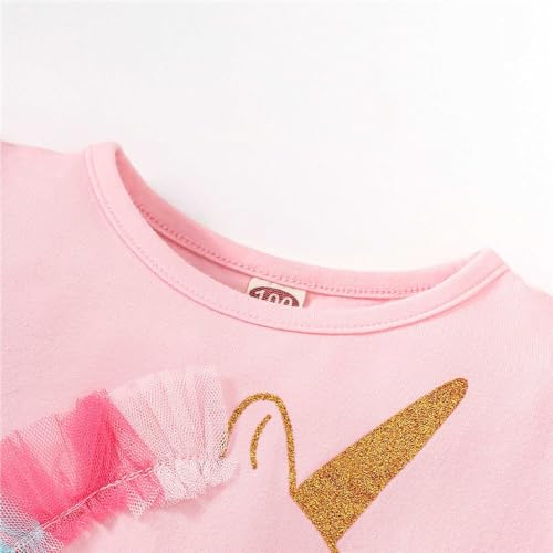 LitBud Tulle Dress for Girls Birthday Outfit Party Dresses Toddler Short Sleeve Causal Summer Tutu Skirts for 1-8 Years4