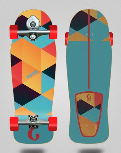 Glutier Surfskate Complete With Buri Surf Skate Skateboard Trucks - Agent Owski 10.34x30.54 Glutier Surfskate Complete With Buri Surf Skate Skateboard Trucks - Agent Owski 10.34x30.54