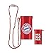 Produktbild Amscan 9906520 - FC Bayern München Fantröte, Größe 7,5 x 4,5 cm, Farbe: Blau, Weiß u. Rot, mit Trageschnur, Mia san Mia, Bayernlogo, perfekt für das nächste Fußballspiel oder die Fanparty