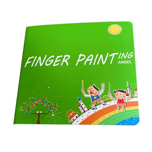 Funny Finger Painting Kit - Kids Painting Kit and Book - Washable Kids Finger Paint Set Educational Kids Finger Painting Kit and Book for Boys Girls Kids Ages 4-8