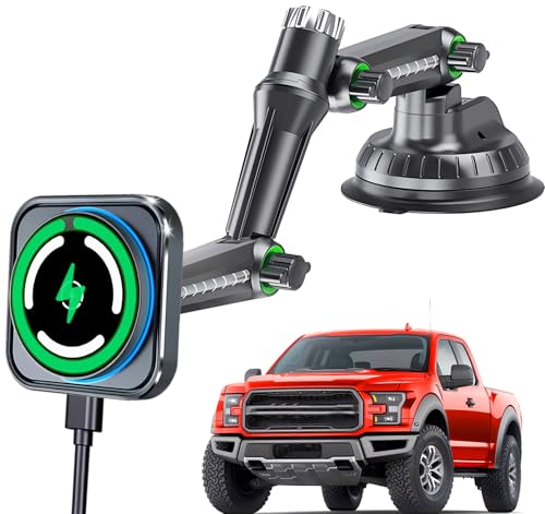 WCKESI for MagSafe Car Charger Phone Mount Holder for Truck, 15W Fast Power