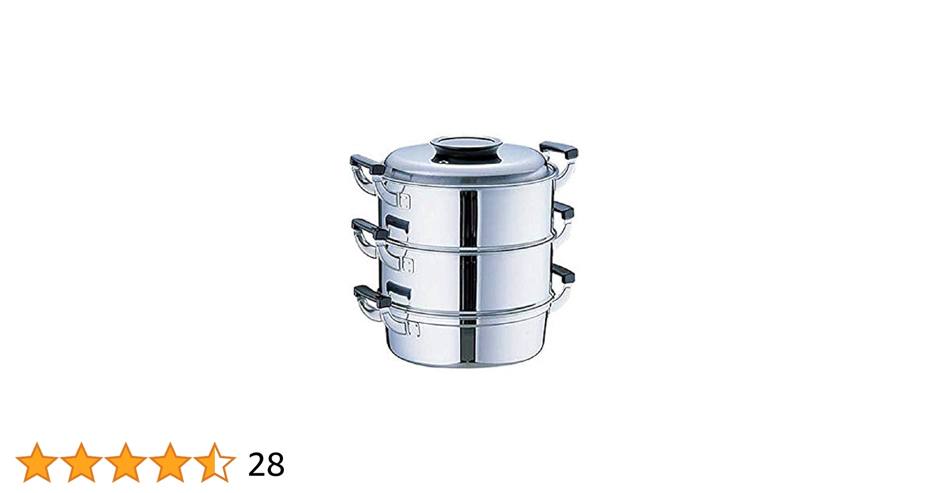 Amazon.co.jp: 神子島製作所 桃印 丸型蒸器 29cm3段 18-0