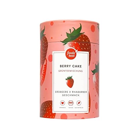 foodsbest® | 100% Bio Vegan Tee | Grüntee mit Erdbeere Rhabarber Geschmack Cover