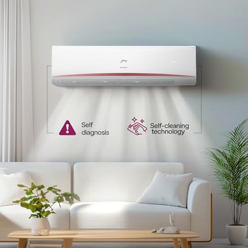 Image of Godrej 2.5 Ton 3 Star | New Star Rated| Inverter Split AC | 5 Years Comprehensive Warranty| AI powered | 5-In-1 Convertible Cooling | Heavy-Duty Cooling At 52C (AC 2.5T EC HIC 30K3TG RA 4, White)